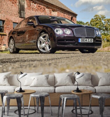 3D Schwarz Bentley Auto Q1332 Tapete Wandgemälde Fototapete Selbstklebend Kay