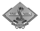 Shelby Cobra GT500 Super Snake Silver Diamond with Pistons Steel Sign