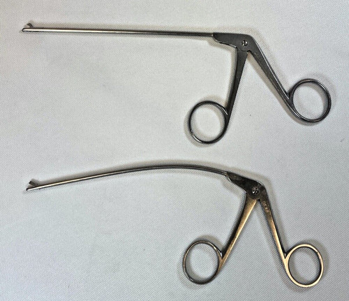 Set of 2 R. Wolf Straight & Down Curved Arthroscopic Punch Forceps Arthroscopy