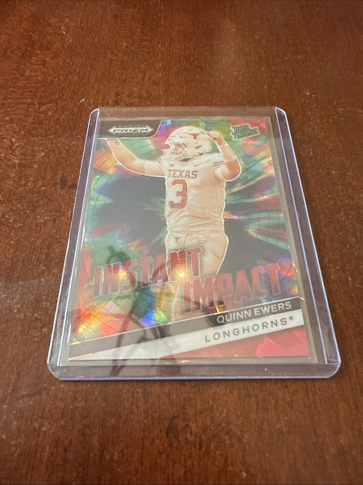 2024 Panini Prizm Draft Picks - Instant Impact Quinn Ewers #II-QE Red Ice Prizm