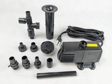 400 GPH Submersible Mag Drive Fountain and Pond Pump w/ 2 Spray Nozzles