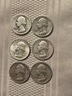 lot 1943, 1945 1951, 1951, 1961, 1961 Silver Quarters