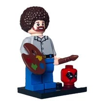 BRAND NEW Deadpool / Bob Ross LEGO Minifig / Marvel Minifigure