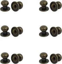 12 Pack Mini Jewelry Box Round Knob Small Cabinet Drawer Pull Handles