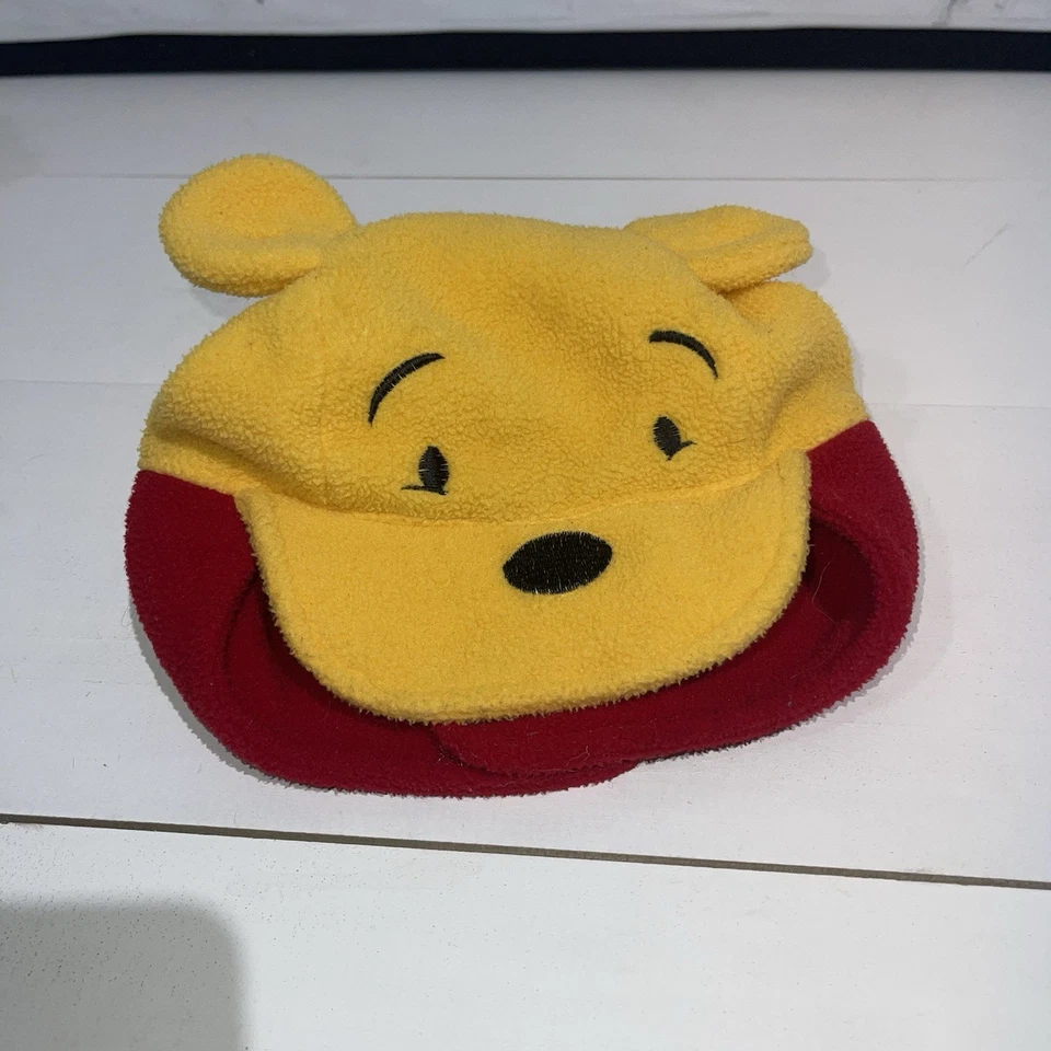 Vintage Y2K 90s Disney Winnie The Pooh Kids Size 2-4 Toddler Fleece Winter Hat - Image 4 of 4