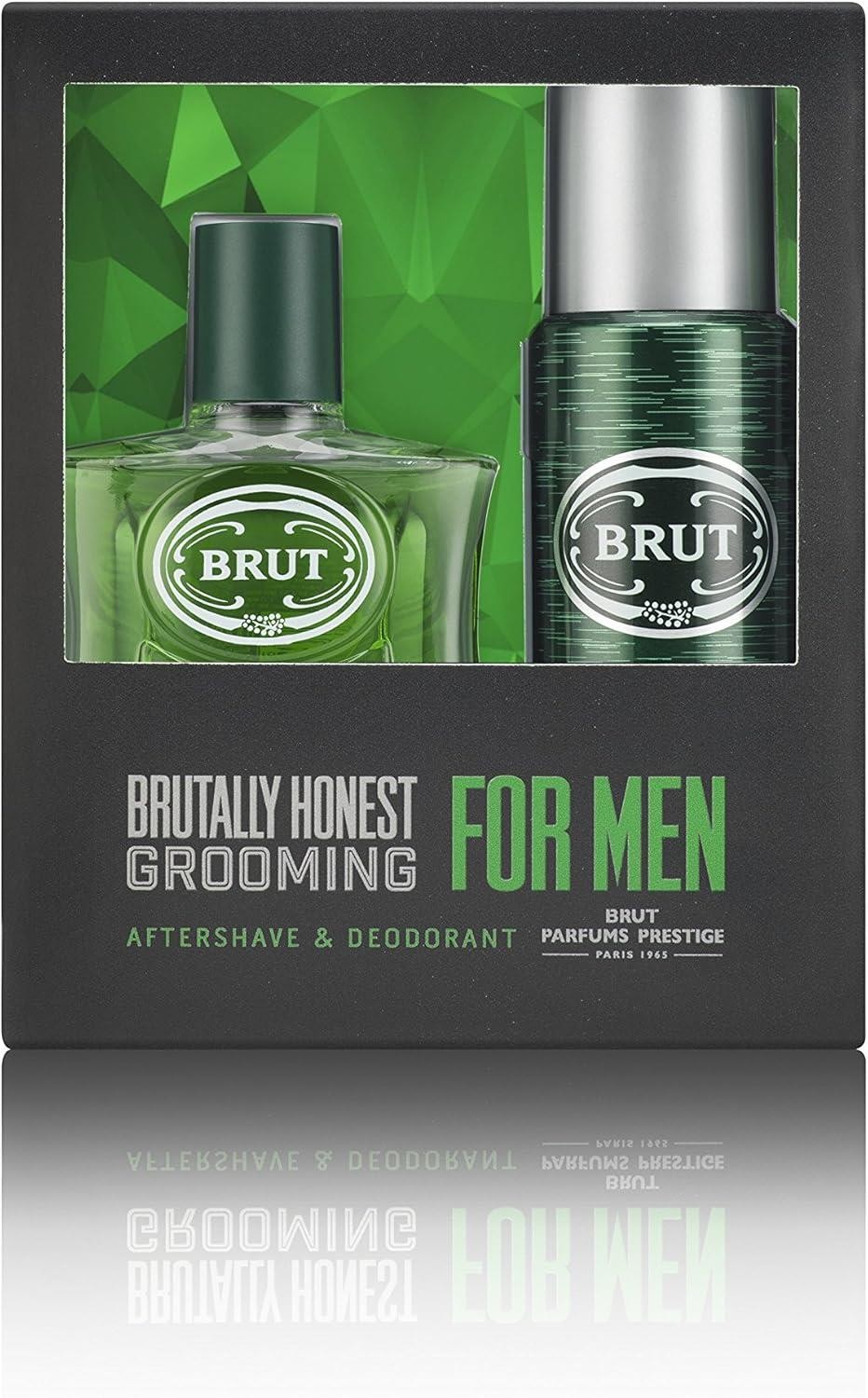 Brut Original Gift Set Deodorant 200ml & Aftershave 100ml For Him - New - Image 12