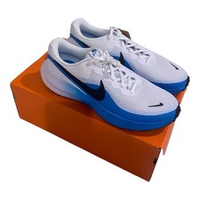 Talla 12 Nike Revolution 8 Blanco/Negro-Azul Hero Hombres Zapato Tenis HJ9198-103 NUEVO