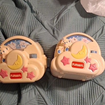 Playskool Musical Bear Crib Toy Moon & Stars Theme Cream Pink Yellow Blue