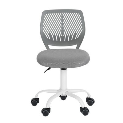 COSTWAY Sedia Da Ufficio A Casa, Sedia Scrivania Con Schiena Doppiamente Riempita Seduta Sedia Girevole E Regolabile Base Metallica A Crociera Portata 150 Kg Per Salotto Studio Ufficio 84780600