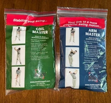 New Medicus Arm Master AND Coil Master Golf  Swing Trainer 