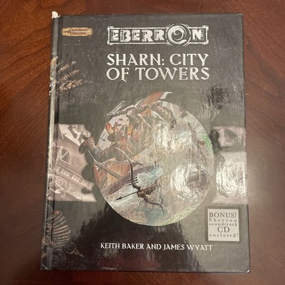 w/SOUNDTRACK CD! - Sharn: City of Towers D&D 3.5 Hardcover - CD SEALED! 