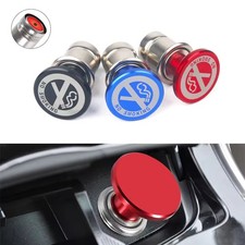 Car Cigarette Lighter Replacement Universal 12V No Smoking Black Red Blue