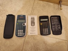 2 Scientific Solar Calculators lot TI-30XS Multiview TI-30Xa NCEES FE PE Exam