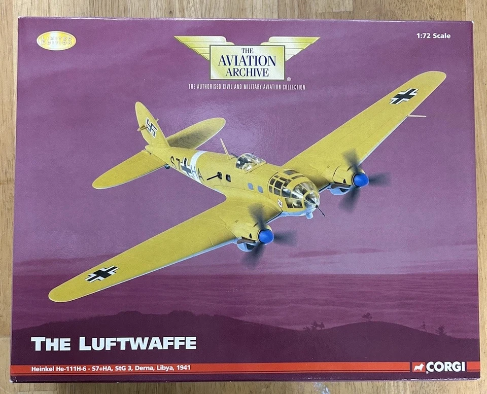 Corgi The Aviation Archive Heinkel He-111H-6 -S7+HA, StG 3 AA33708 1:72 Scale - Image 2 of 4