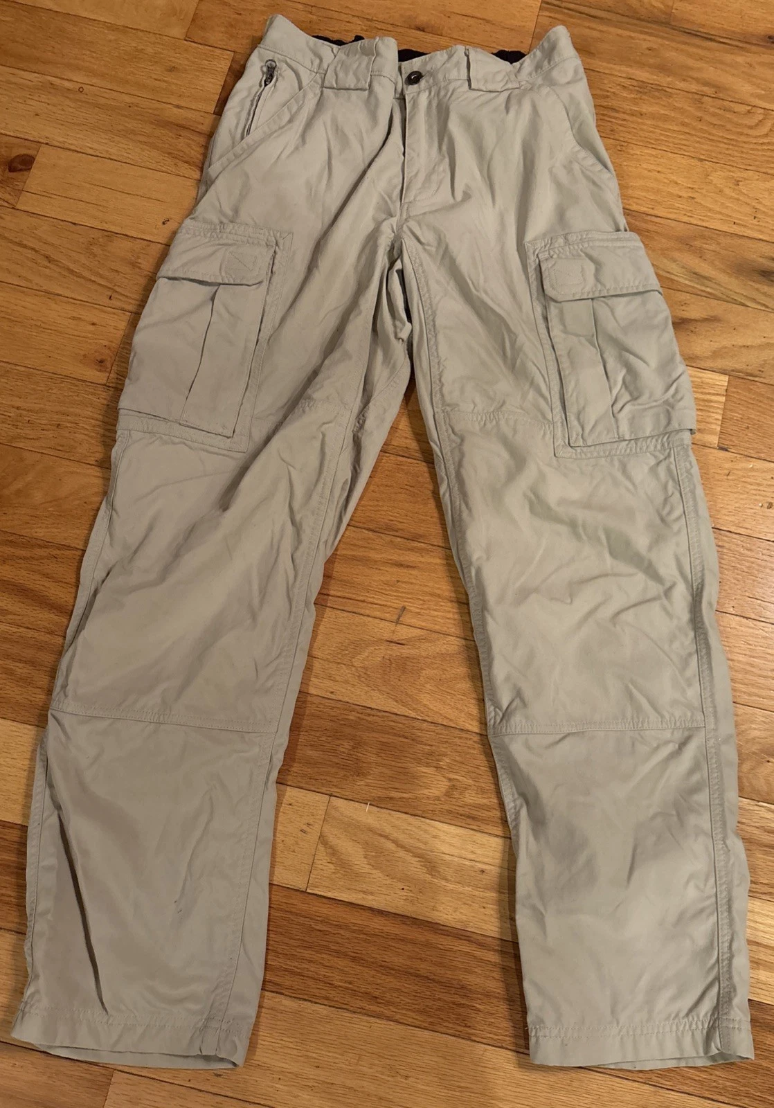 Duluth Trading Pants Men’s M X 32” Khaki Cargo Outdoor Hiking 30” Actual