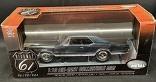 Rare Highway 61 Diecast 118 Dark Blue 1967 Oldsmobile Cutlass 442 Mib Y794