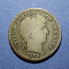 1908-D Barber Dime  Good