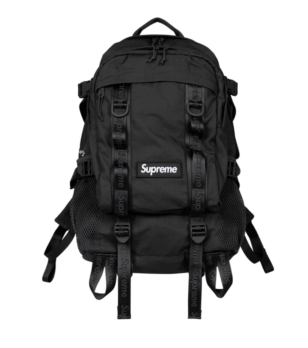 Supreme ブラック New Authentic Supreme Cordura Box Logo Backpack Black SS26 Travel