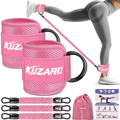 Ankle Resistance Bands with Cuffs, Ankle Weights Bands for Working Out, Women Le