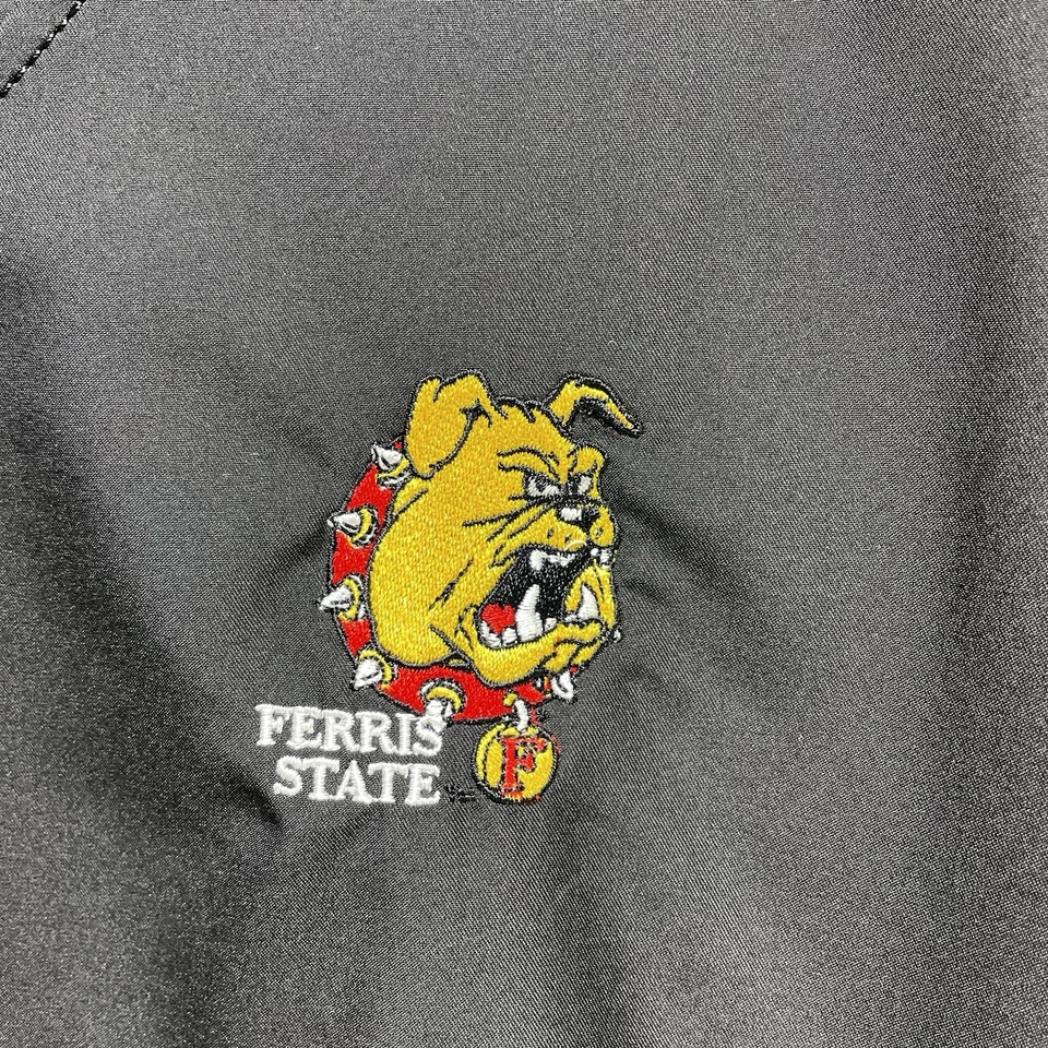 Ferris State Cutter & Buck CB WeatherTec Sz XXL Black Pullover Windbreaker Golf - Image 2 of 4