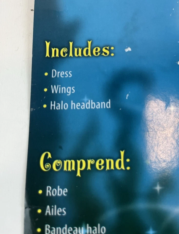 Disfraz de Halloween Pequeño Ángel Niño Talla 8-10 Halo Alas Vestido Jugar Vestir Foto 2 de 4