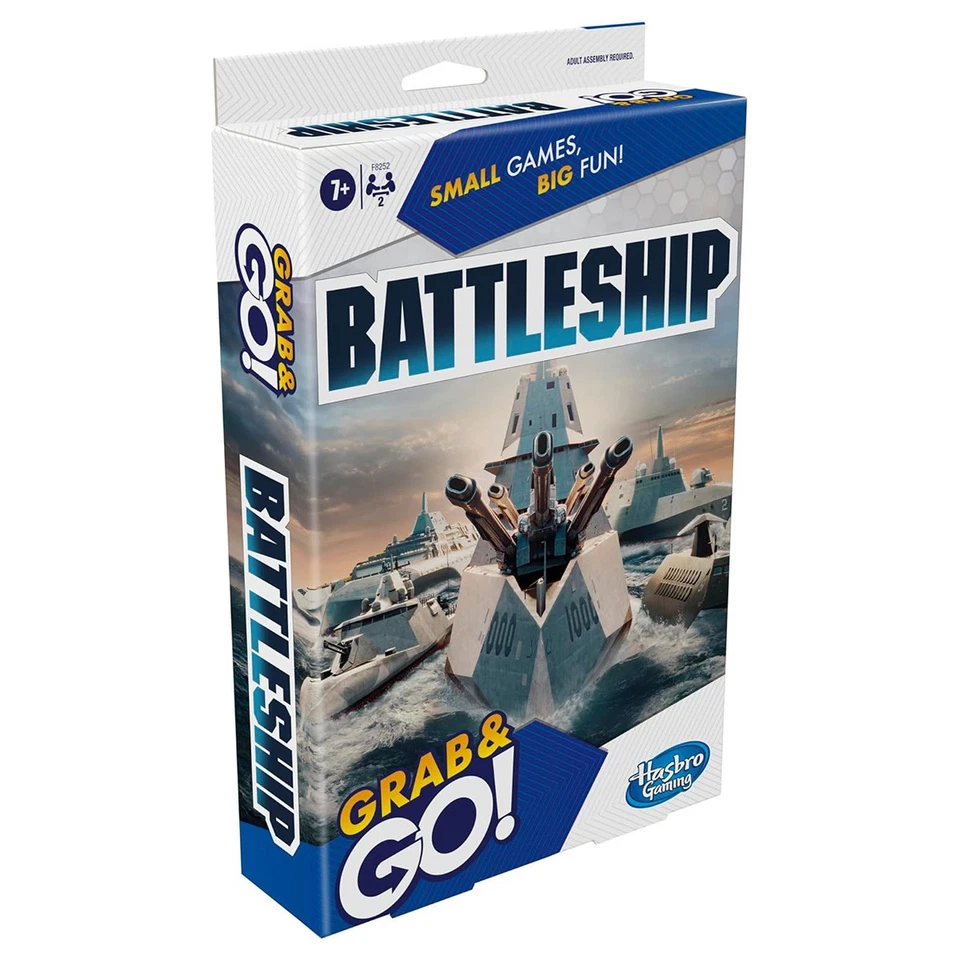 Hasbro Gaming Battleship Grab And Go Portable Game 2 Players Travel Game Sealed - Image 3 of 3