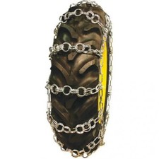 Tractor Tire Chains - Double Ring 12.4 X 28 - Sold In Pairs Tractor Tire Chains - Double Ring 12.4 X 28 - Sold In Pairs