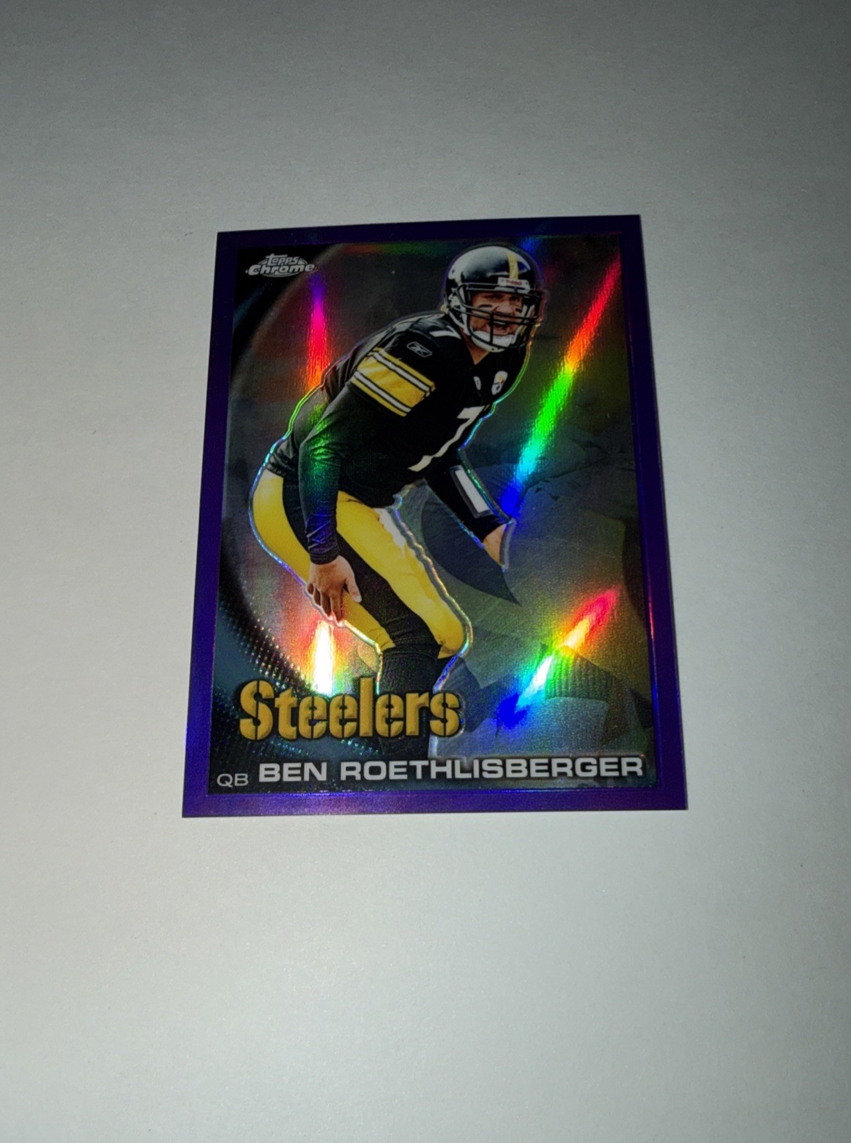 Ben Roethlisberger 2010 Topps Chrome #C132 Purple Refractor /555