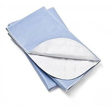 Care Pads 5 Pack, Bed Pad Standard Reusable Underpad Washable 34x36 Blue 