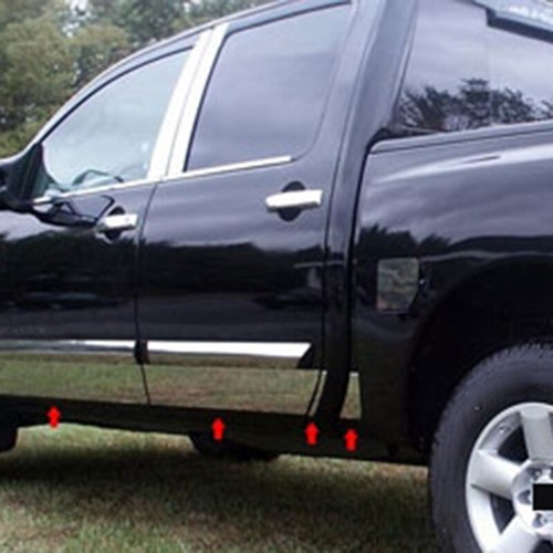 For 2004-2015 Nissan Titan Crew Cab Chrome Window Pillar Post Cover Trim Kit 6X - Picture 2 of 10
