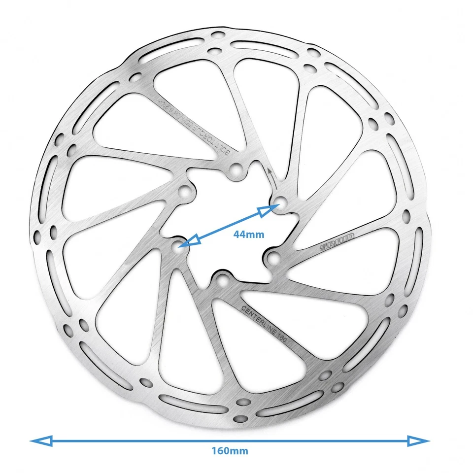 160 mm Centerline Rotor Bicicleta Freno de Disco 6 Pernos Bicicleta de Montaña MTB Carretera Foto 2 de 3