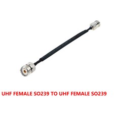 Window Door Pass Through Feed UHF SO239 Female TO UHF RF Connector Flat Cable