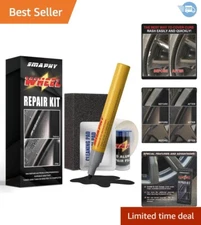 Complete Wheel Scratch Repair Solution: Touch-Up Paint & Accessories Included