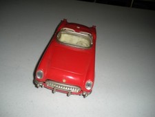 Vintage Chevrolet MF 317 Heavy Gauge Friction Red metal Car 9 1/2 " Long