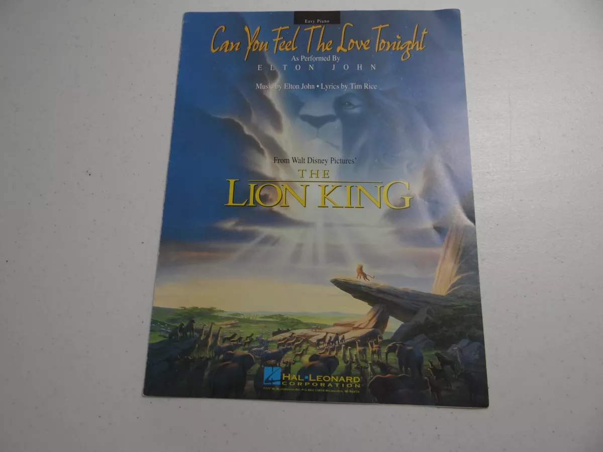 Can You Feel The Love Tonight (from The Lion King) Sheet Music, Elton John