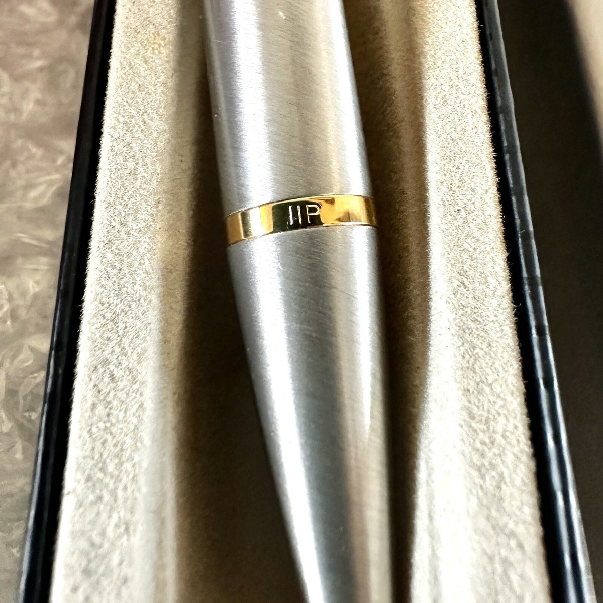 Rare PARKER IIP PEN USA Roller Ball 1.0 M Rollerball Silver / Gold