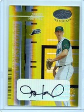 2005 Leaf Limited Materials Jason Hammel Autographed Rookie 04/10 Auto 
