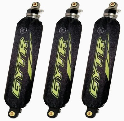 Black & Lime Yellow Shock Covers for Yamaha Raptor 700R SE - Limited Edition