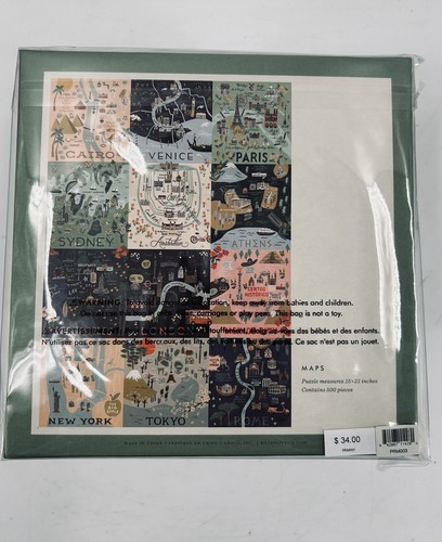 Rifle Paper Co. Puzzle City Maps:London Mexico Historic Ct~Amsterdam~Athens. - Picture 2 of 7