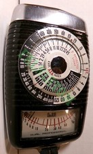 Vintage DeJur Dual Professional Photo Exposure Meter with Leather Case