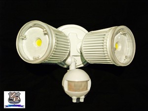 led outdoor security flood light with motion sensor photocell 2137