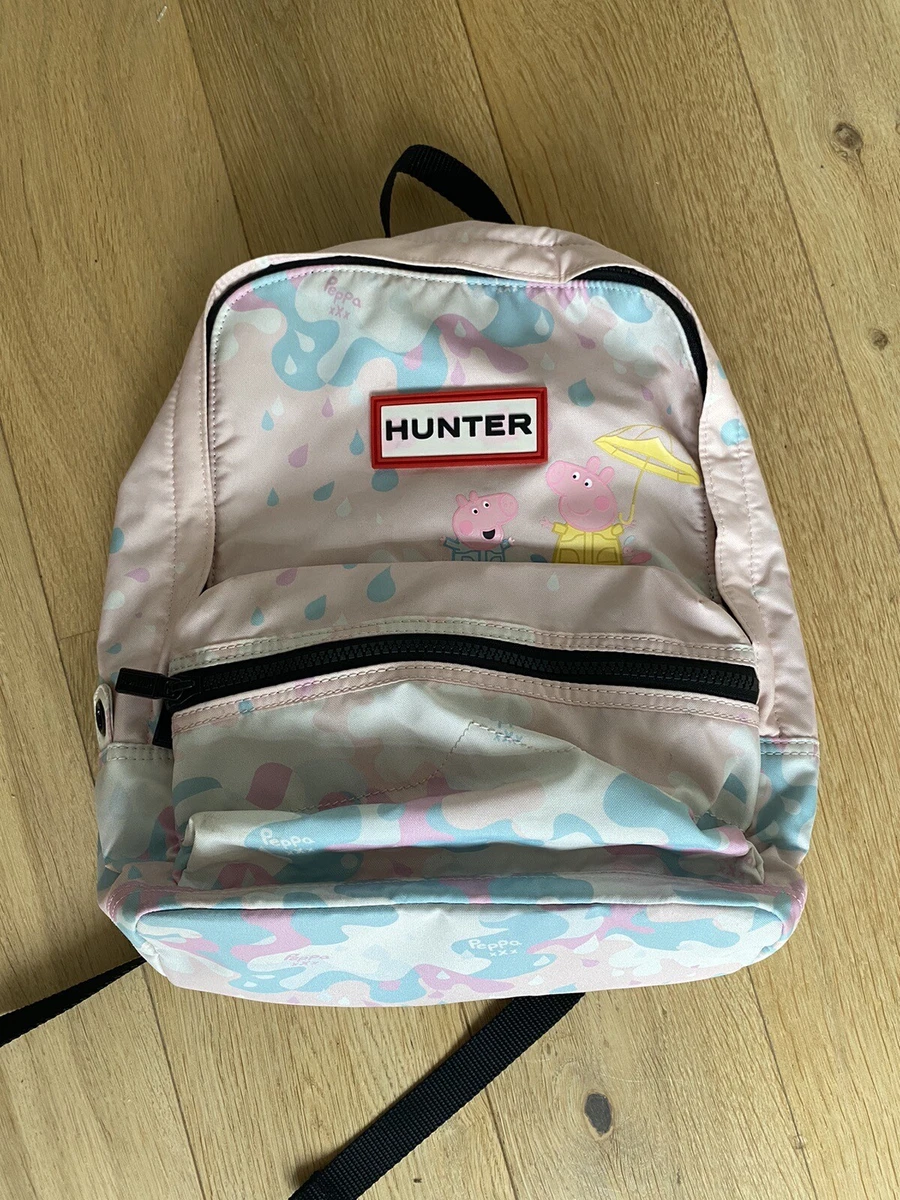 HUNTER KIDS YOUTH PEPPA PIG Muddy Puddles STRAP BACKPACK BOOK Bag Rose