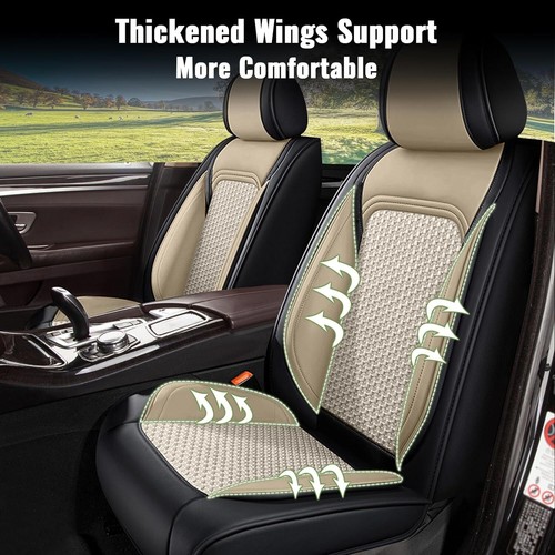 Car For Ford Bronco Sport 2021-2024 Front & Rear 5-Seat Covers Luxury Leather - Picture 5 of 7