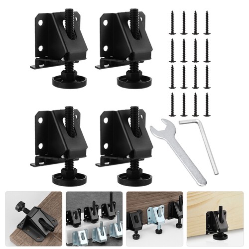 4pz Piedini di Livellamento Resistenti Mobili Banco da Lavoro Livella Gambe Regolabile - Foto 3 di 12