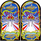 GALAGA Arcade Graphics Side Art Stickers