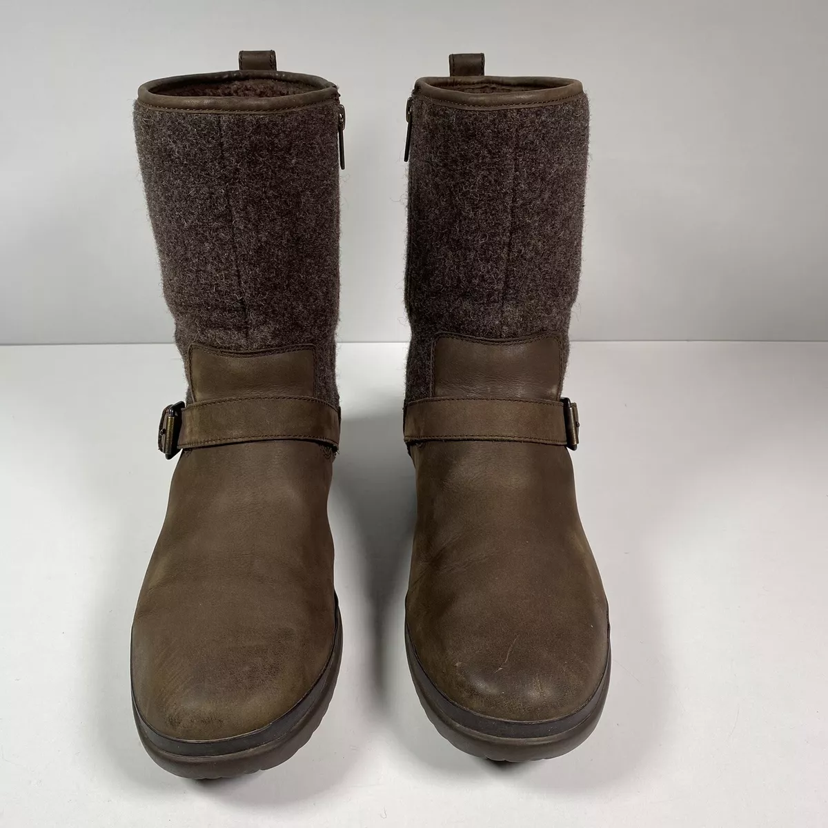 Ugg Robbie Waterproof Boots Zipper 1017377 Brown Women s Sz 11
