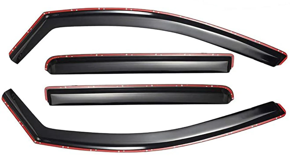 Para Jeep Cherokee 14-23 Paraseras de Ventana de Ventilación en Canal Deflectores de Protector de Lluvia Solar Foto 4 de 4