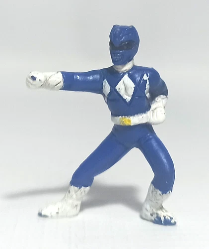 TOMBOLA VTG 1995 POWER RANGERS  BLUE RANGER 1.5" PVC MINI COLLECTIBLE FIGURINE