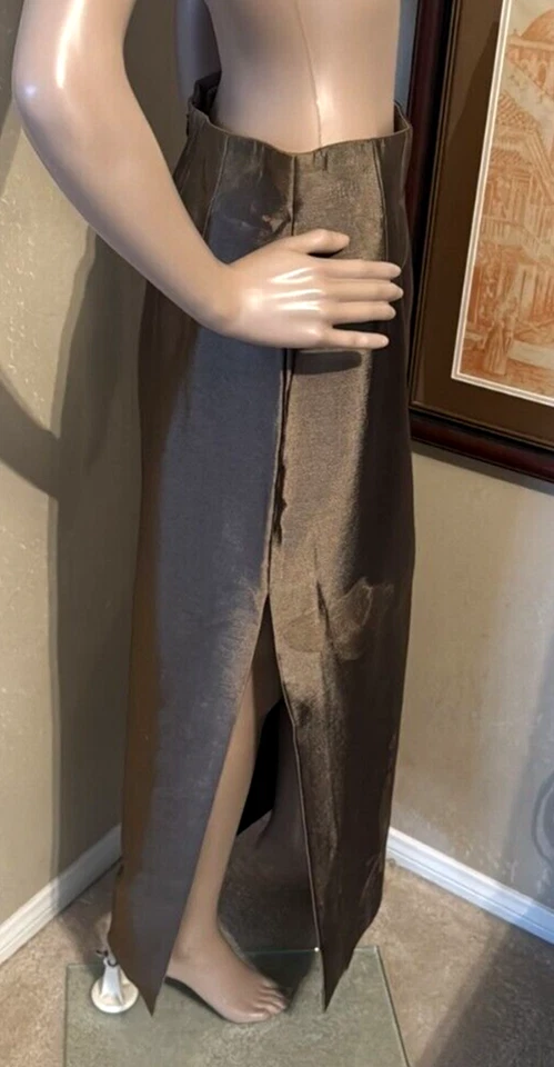 Falda de seda vintage Francia talla 42 u 8 EE. UU. Foto 3 de 4