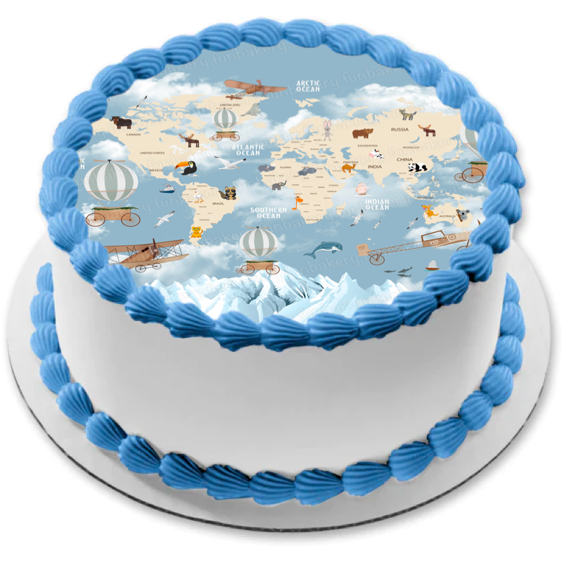 Emporte-pièce Carte Du Monde, 1 Pièce En Plastique, Bakerlogy